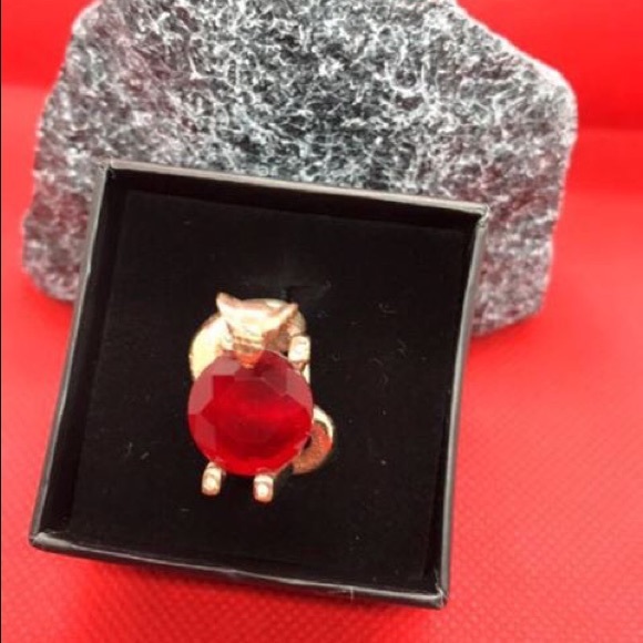 Sterling Silver ruby cobra ring - Picture 2 of 4